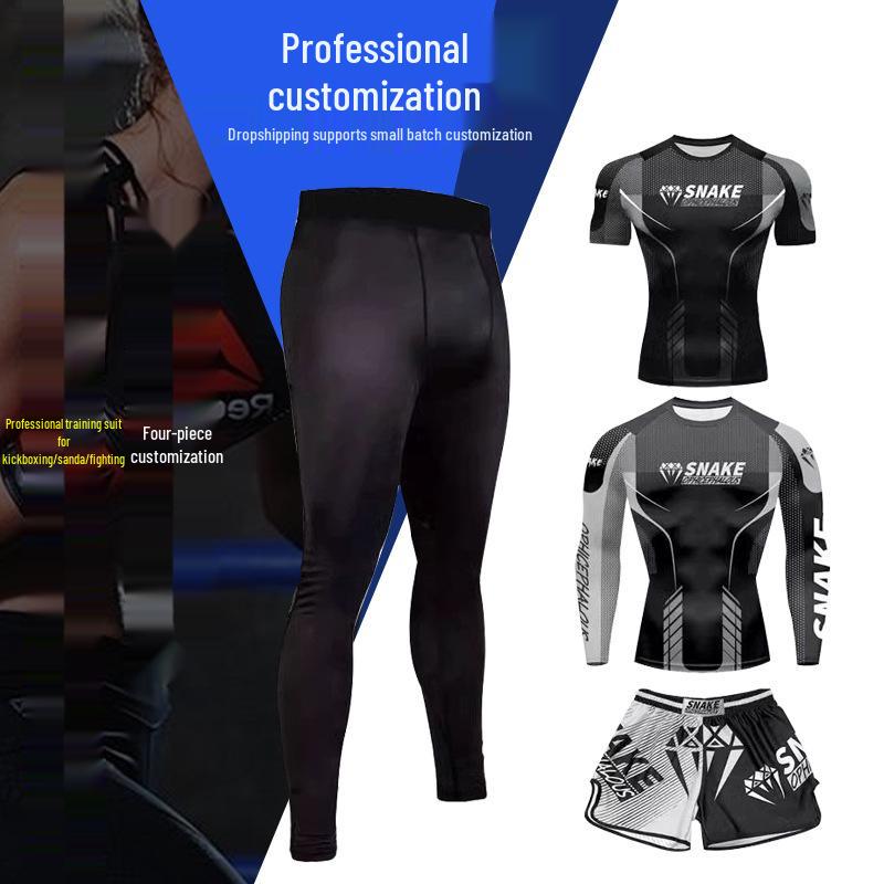 Muay Thai Boxing Training Suit: Breathable Quick-Dry 4-Piece Winter Set for Cold Protection Size 4XL
Muay Thai Boxing Training Suit: Breathable Quick-Dry 4-Piece Winter Set for Cold Protection Size 4XL