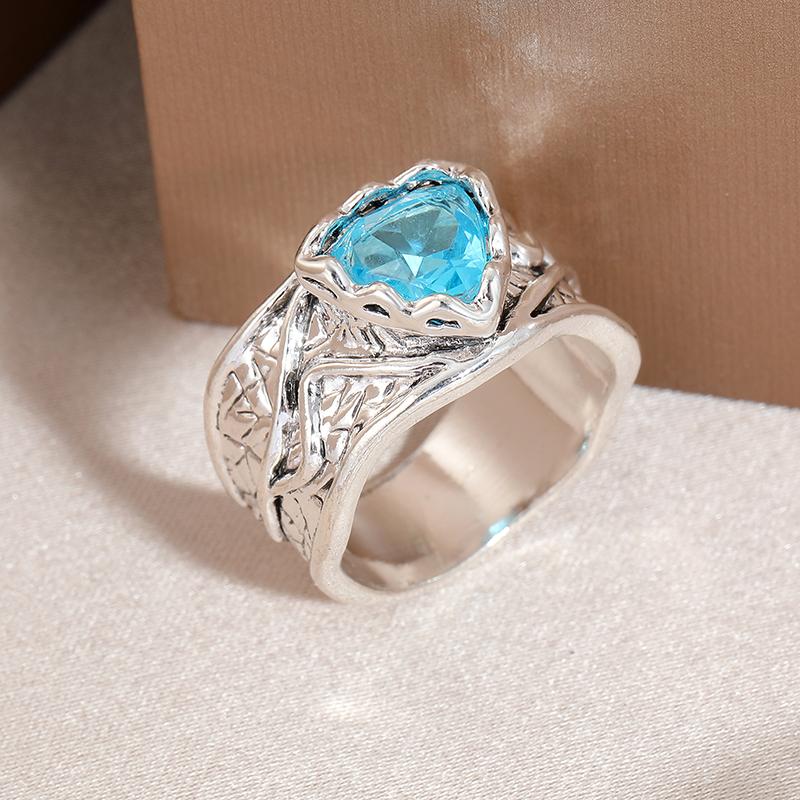 Unisex Silver-Plated Boho Ring with Vintage Flair - Cool Blue Zircon Inlay, Perfect for Daily Wear 10
Unisex Silver-Plated Boho Ring with Vintage Flair - Cool Blue Zircon Inlay, Perfect for Daily Wear 10