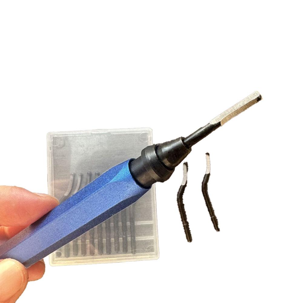 Blue Aluminum Deburring Trimmer Set with 12 Blades for Easy Burr Removal on 3D Printing Projects and Industrial Use China Mainland
Blue Aluminum Deburring Trimmer Set with 12 Blades for Easy Burr Removal on 3D Printing Projects and Industrial Use China Mainland