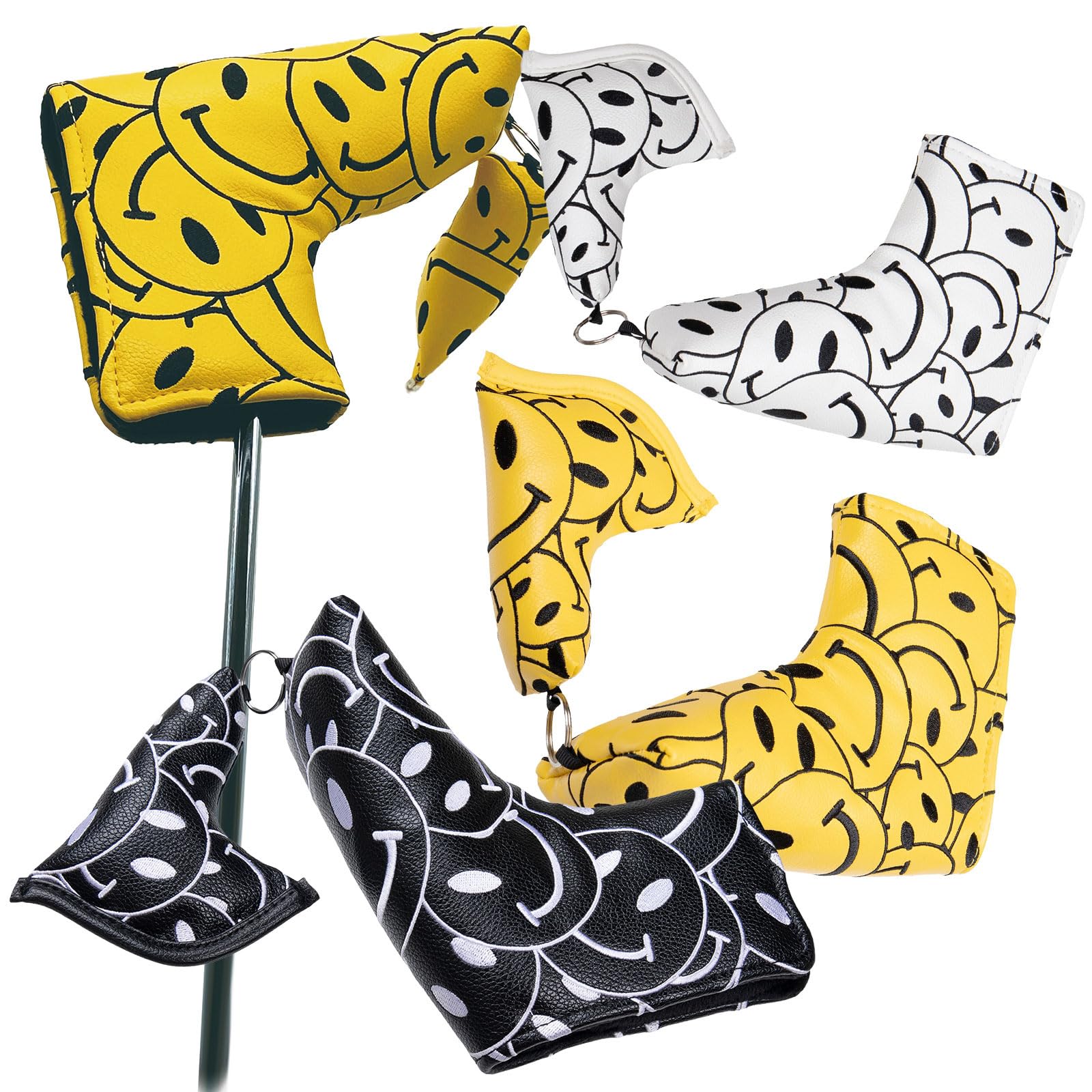 Putter Cover Pin Type Golf Head Cover Compatible with Scotty Cameron Odyssey Magnetic Closure Smile Pin Type New Smile (Yellow)
Putter Cover Pin Type Golf Head Cover Compatible with Scotty Cameron Odyssey Magnetic Closure Smile Pin Type New Smile (Yellow)
