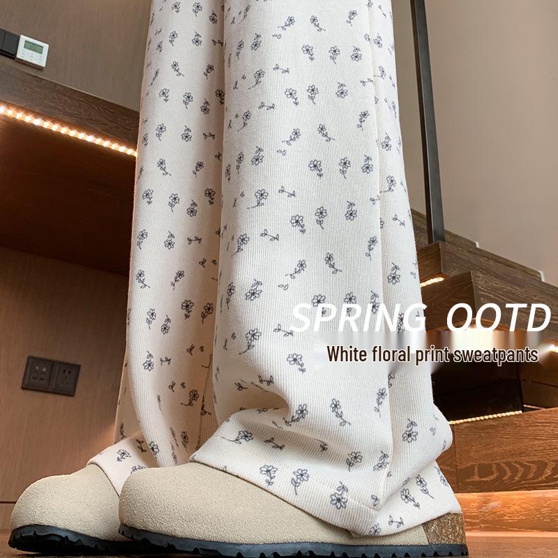Women s White Floral Loose Straight-Leg Sweatpants - Spring/Autumn 2025 - Casual Lazy Wide-Leg Petite Joggers L (106-115 jin)
Women s White Floral Loose Straight-Leg Sweatpants - Spring/Autumn 2025 - Casual Lazy Wide-Leg Petite Joggers L (106-115 jin)