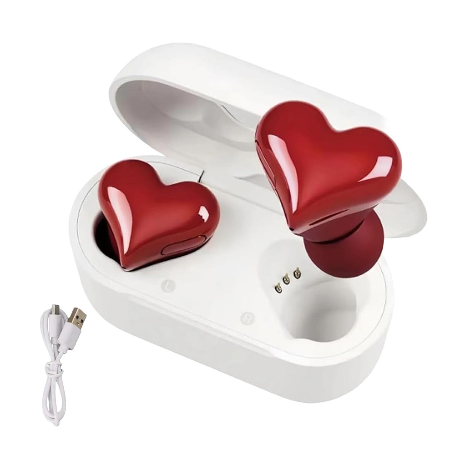 Love Heart Bluetooth Headphones Cute In-ear Wireless Headphones With High Sound Quality One Size червоний
Love Heart Bluetooth Headphones Cute In-ear Wireless Headphones With High Sound Quality One Size червоний