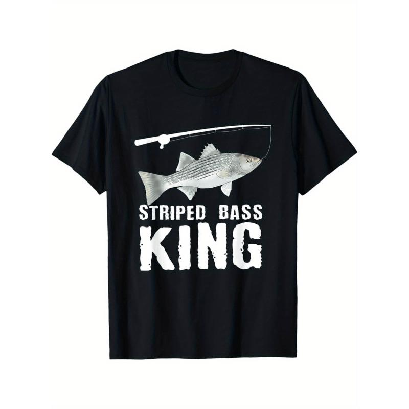 European sizes Men s Heavy-Duty Striped Bass Fishing T-Shirt - Striped Bass King Graphic Black Tee - Breathable Shirt Suitable for Anglers S чёрный
European sizes Men s Heavy-Duty Striped Bass Fishing T-Shirt - Striped Bass King Graphic Black Tee - Breathable Shirt Suitable for Anglers S чёрный