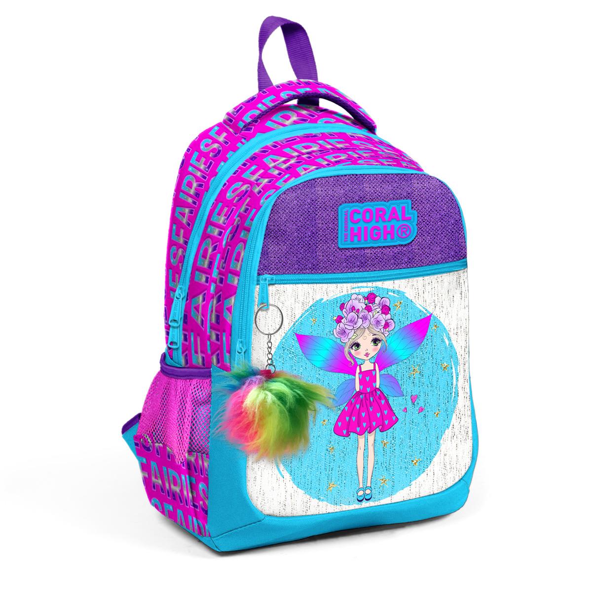Детский школьный рюкзак с тремя отделениями Coral High Kids Pink Blue с рисунком феи 23484
Детский школьный рюкзак с тремя отделениями Coral High Kids Pink Blue с рисунком феи 23484
