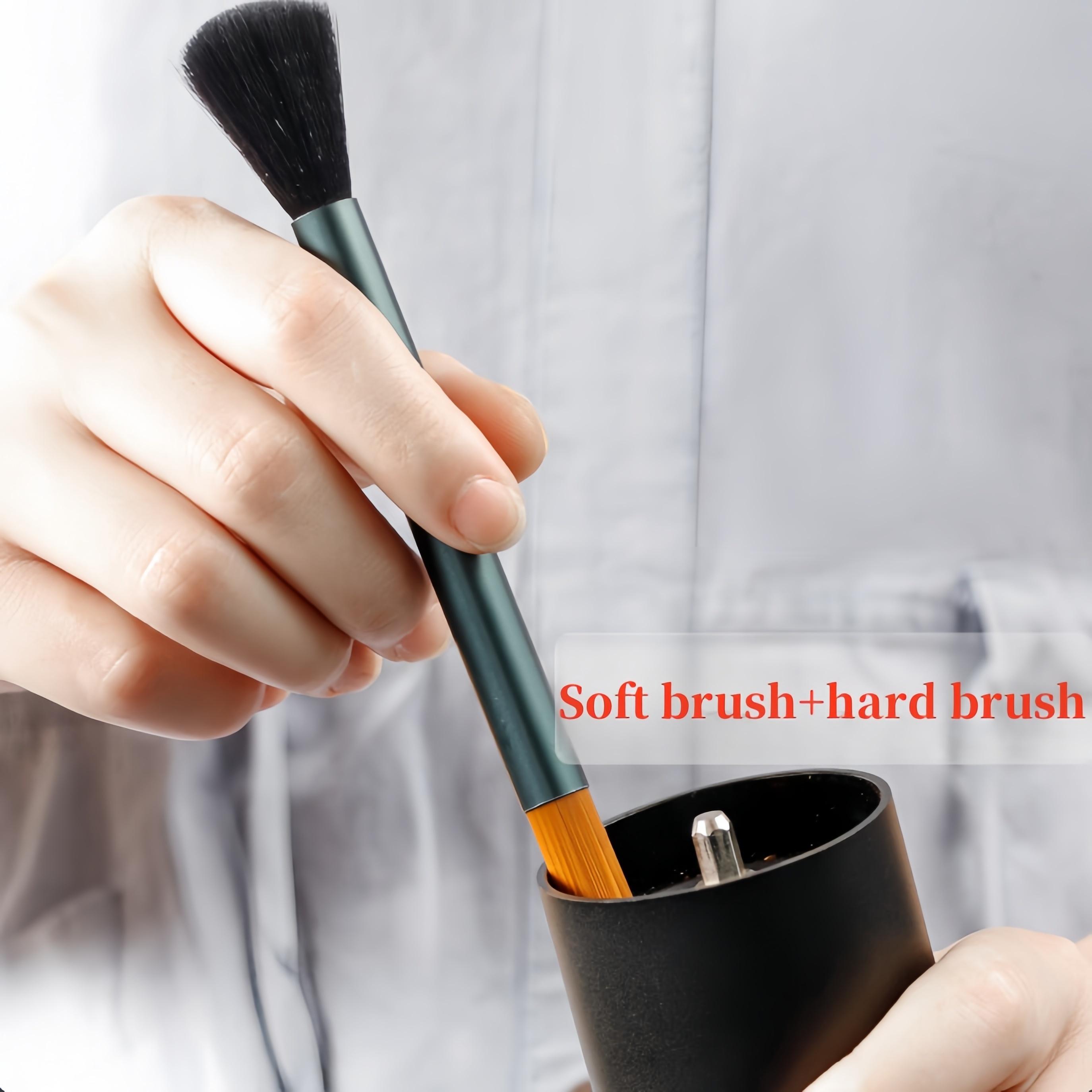 1pc Hand cranked grinder cleaning brush, coffee brush, bar brush, soft brush, aluminum handle brush, double headed coffee powder чёрный
1pc Hand cranked grinder cleaning brush, coffee brush, bar brush, soft brush, aluminum handle brush, double headed coffee powder чёрный