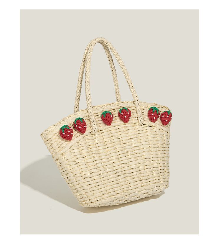 Sweet Lovely Strawberry Handbag Women Straw Woven Large Capacity Shoulder Bags Ladies Fashion Beige Vacation Beach Tote Bag 2025 35x25x13cm бежевый
Sweet Lovely Strawberry Handbag Women Straw Woven Large Capacity Shoulder Bags Ladies Fashion Beige Vacation Beach Tote Bag 2025 35x25x13cm бежевый
