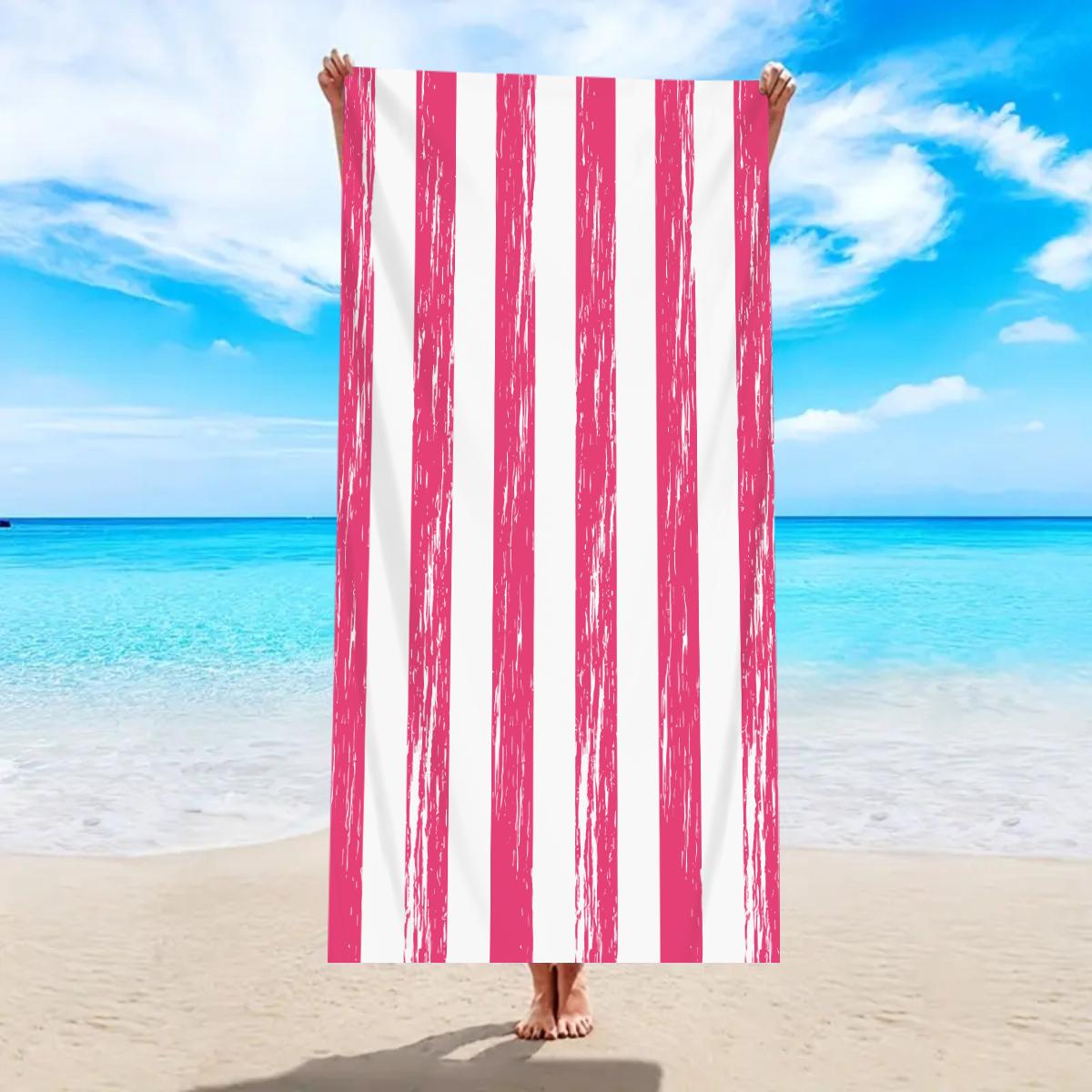 1pc Striped beach towels, ultra-fine fiber beach towels, multifunctional beach towels for swimming and shower rooms W40*H60(CM)
1pc Striped beach towels, ultra-fine fiber beach towels, multifunctional beach towels for swimming and shower rooms W40*H60(CM)