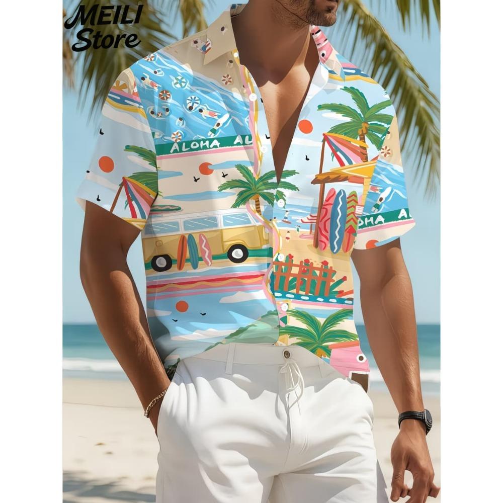 Holiday Hawaiian Men s Shirt Summer Fashion Casual Man Short Sleeve Shirt Cool Tropical Print Beach Wear Breathable Party Tops S
Holiday Hawaiian Men s Shirt Summer Fashion Casual Man Short Sleeve Shirt Cool Tropical Print Beach Wear Breathable Party Tops S
