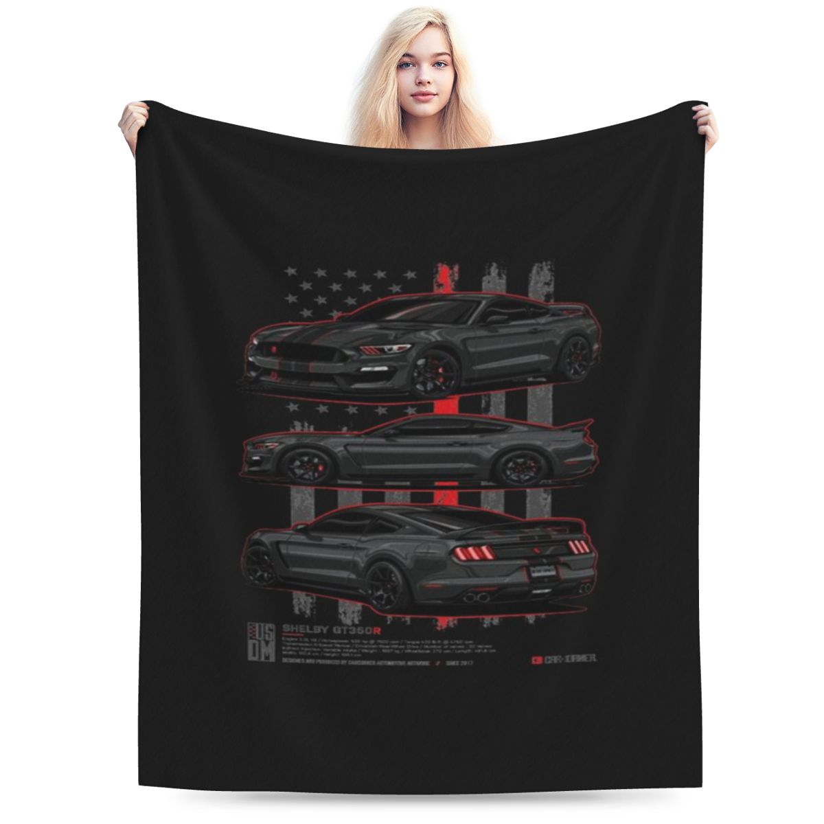 Shelby GT350R USDM CarCorner Personalized Soft Party An UltraSoft Micro Fleece Blanket 75x100cm
Shelby GT350R USDM CarCorner Personalized Soft Party An UltraSoft Micro Fleece Blanket 75x100cm