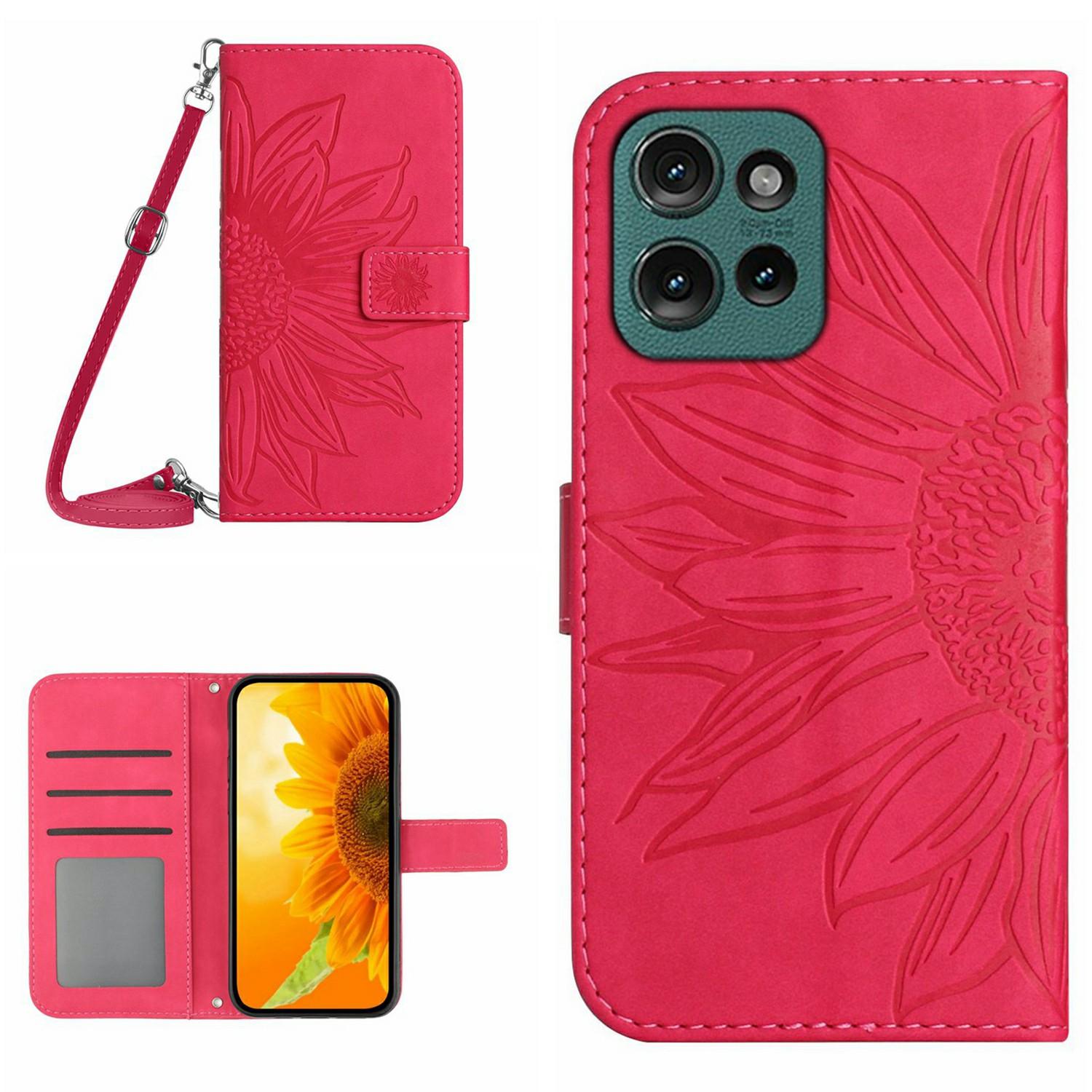 For Motorola Moto G Play (2025) 4G/G Power (2025) Case Sunflower Imprint PU Leather Phone Cover with Long Strap Rose
For Motorola Moto G Play (2025) 4G/G Power (2025) Case Sunflower Imprint PU Leather Phone Cover with Long Strap Rose