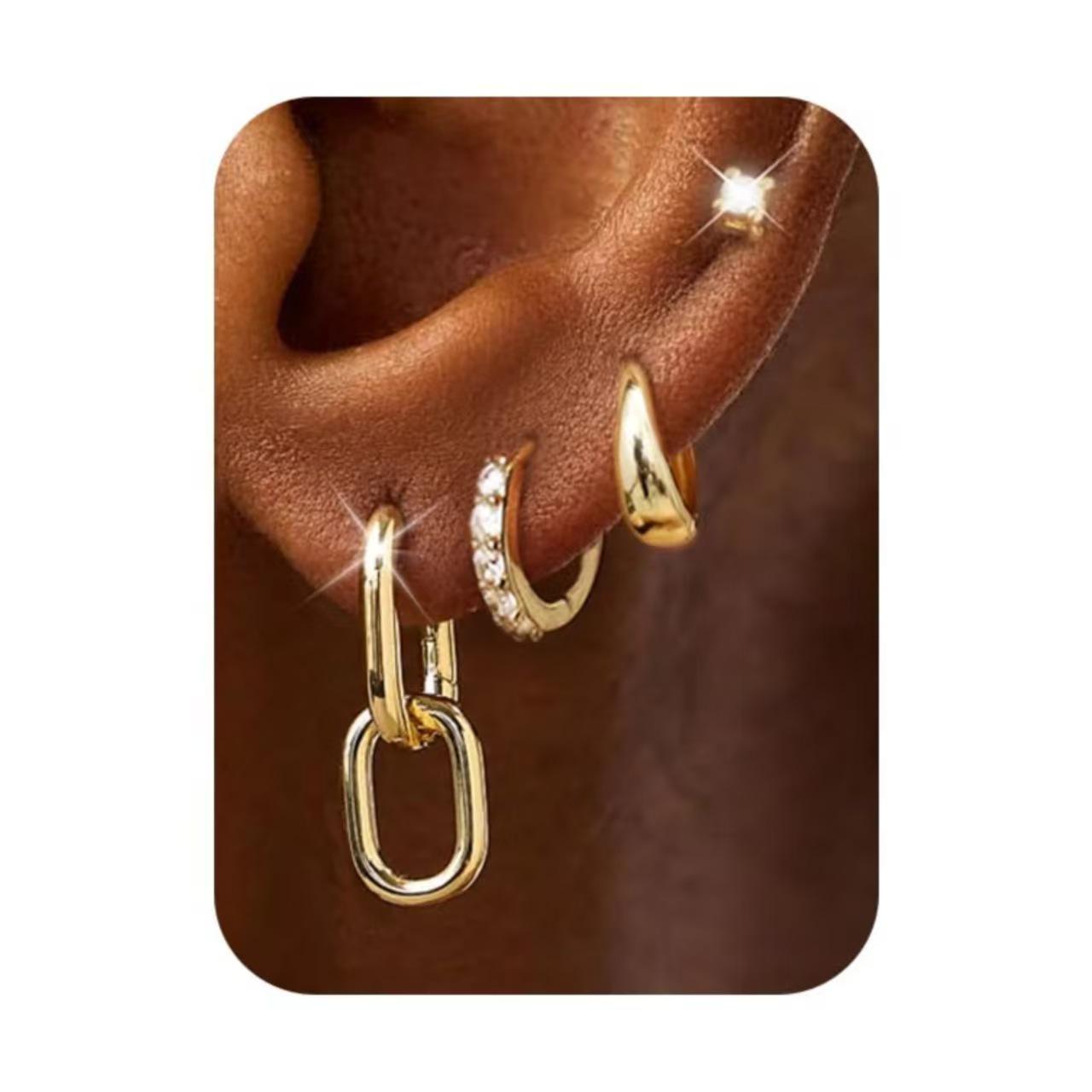 Трансграничные женские серьги-кольца из золота для нескольких проколов – Изысканная модная бижутерия
Трансграничные женские серьги-кольца из золота для нескольких проколов – Изысканная модная бижутерия
