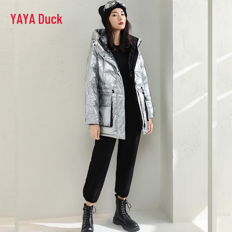 YAYA Women s Shiny Hooded Short Down Jacket M
YAYA Women s Shiny Hooded Short Down Jacket M