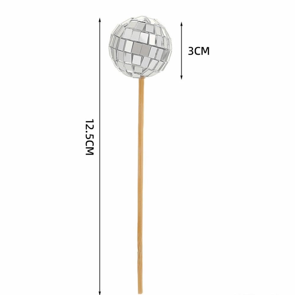 Retro Disco Ball Cake Toppers 70s 80s Style 3cm Disco Mirror Ball With Wooden Stick Baking Birthday Decor Supplies
Retro Disco Ball Cake Toppers 70s 80s Style 3cm Disco Mirror Ball With Wooden Stick Baking Birthday Decor Supplies