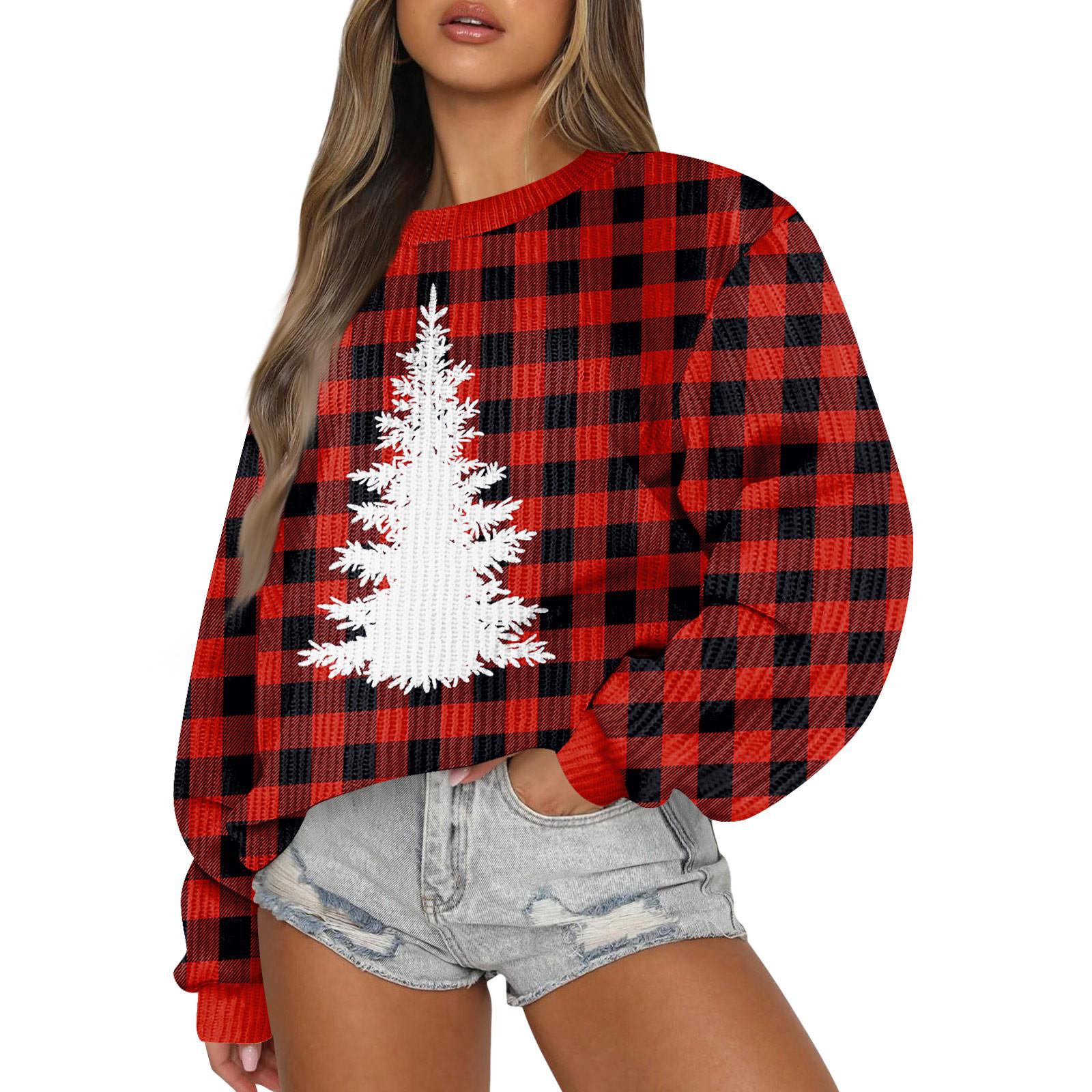 Женский модный повседневный шерстяной трикотажный пуловер с длинным рукавом и круглым вырезом M винный