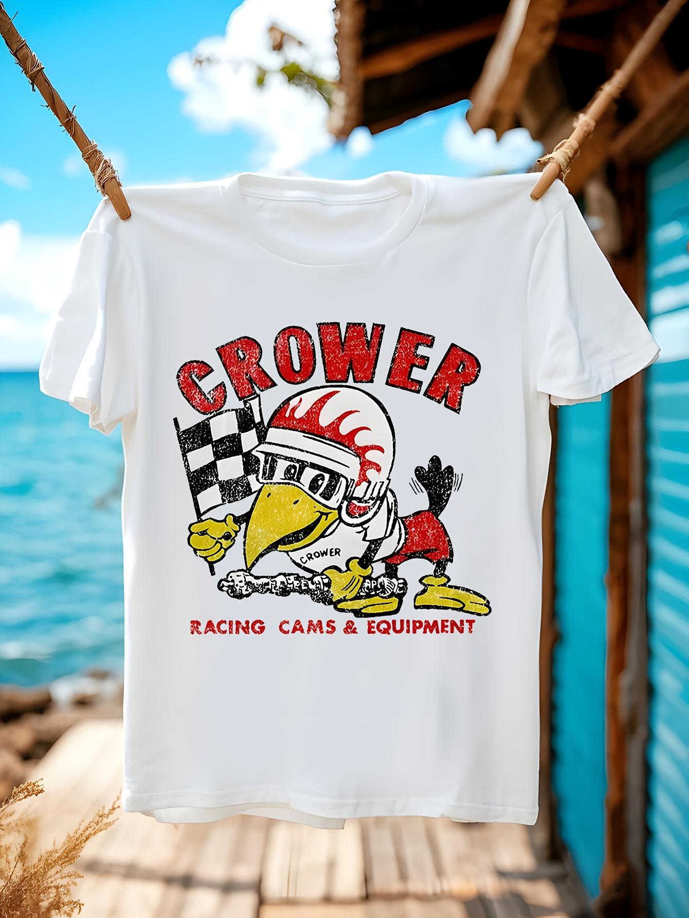 Retro Hot Rod T-shirt - Vintage Drag Racing Graphic Tee with Crower Racing Cams & Speed Shop Design S
Retro Hot Rod T-shirt - Vintage Drag Racing Graphic Tee with Crower Racing Cams & Speed Shop Design S
