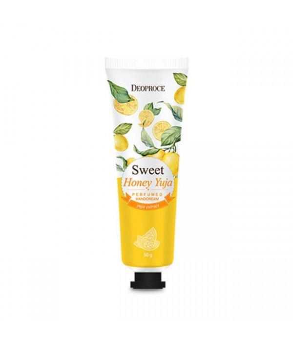 Парфюмированный крем для рук с экстрактами мёда и юдзу DEOPROCE SWEET HONEY YUJA PERFUMED HAN DCREAM 50г
Парфюмированный крем для рук с экстрактами мёда и юдзу DEOPROCE SWEET HONEY YUJA PERFUMED HAN DCREAM 50г