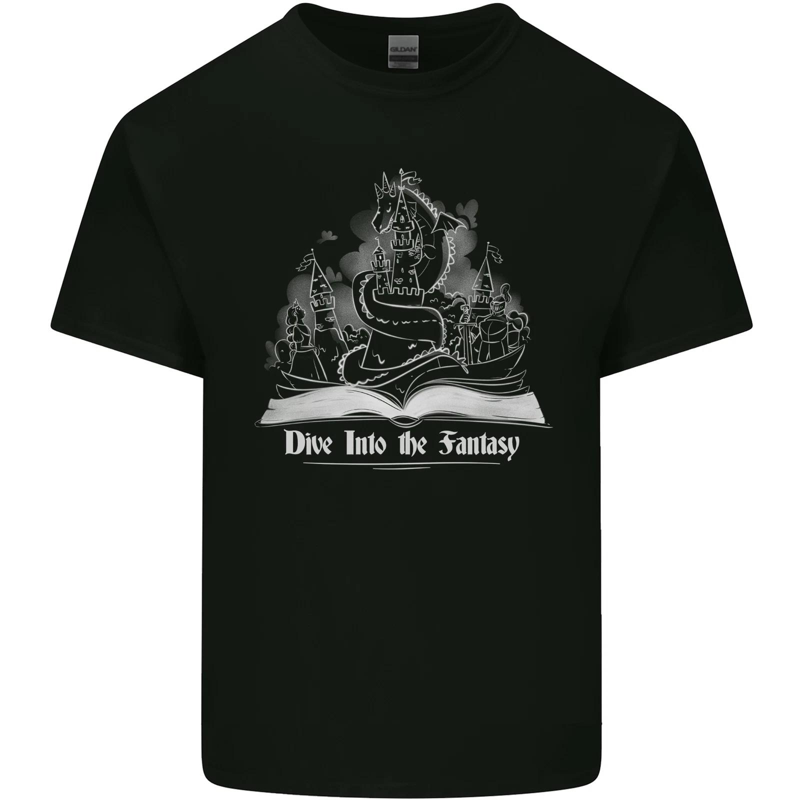 Dive into Fantasy Book Reading Bookworm Dragon Kids T-Shirt Childrens L
Dive into Fantasy Book Reading Bookworm Dragon Kids T-Shirt Childrens L