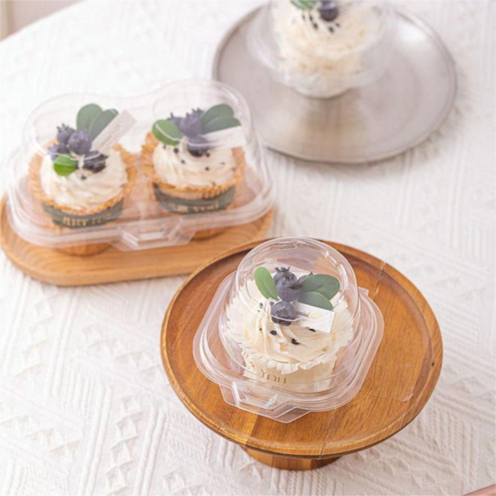 20pcs Plastic Cupcake Boxes Clear Cupcake Carrier Holder Disposable Individual Cupcake Muffins
20pcs Plastic Cupcake Boxes Clear Cupcake Carrier Holder Disposable Individual Cupcake Muffins