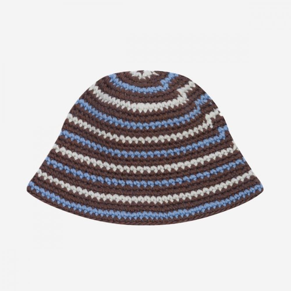 Allincomplete Wool Crochet Hat Stripe Brown Single option
Allincomplete Wool Crochet Hat Stripe Brown Single option