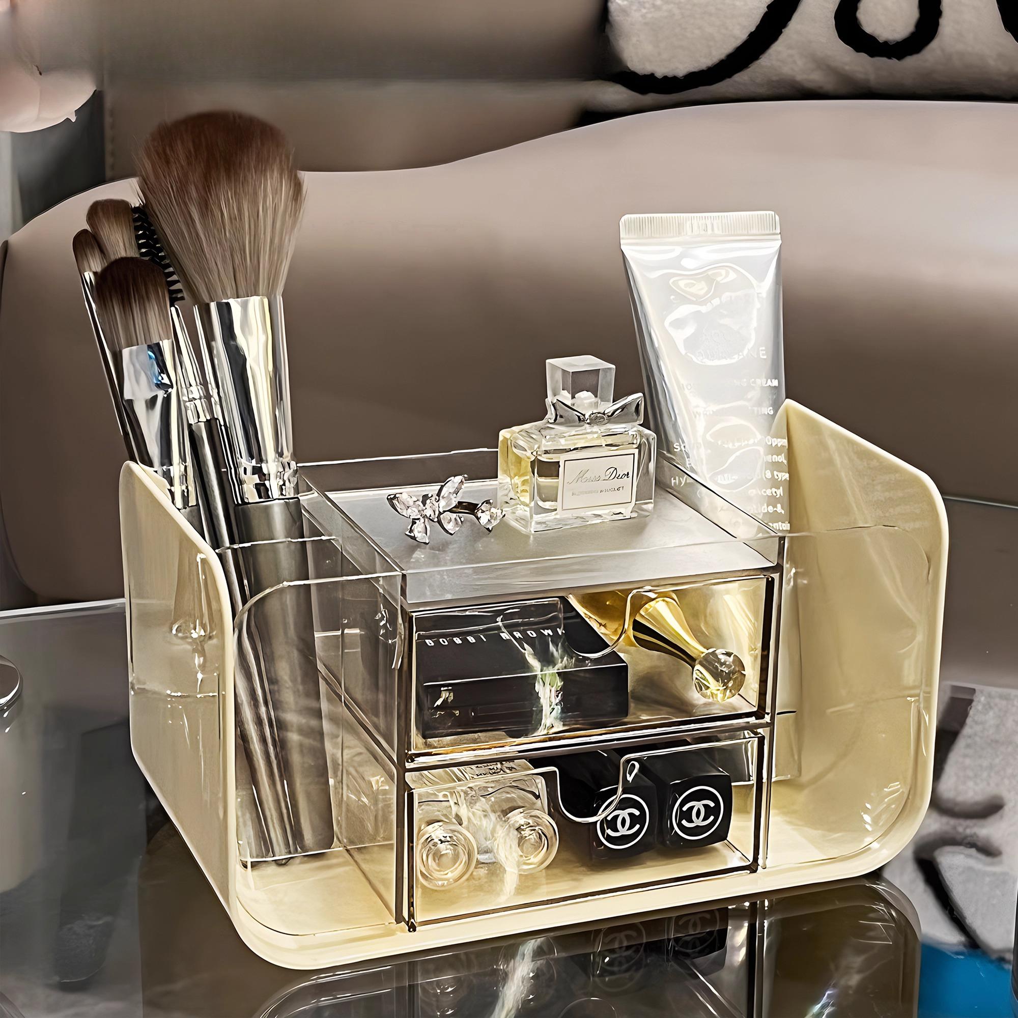 Eyeshadow Storage Box Cosmetic Organizer Table Makeup Brushes Lipstick Nail Polish Makeup Remover Cotton Cosmetics Storage Rack вершковий
Eyeshadow Storage Box Cosmetic Organizer Table Makeup Brushes Lipstick Nail Polish Makeup Remover Cotton Cosmetics Storage Rack вершковий