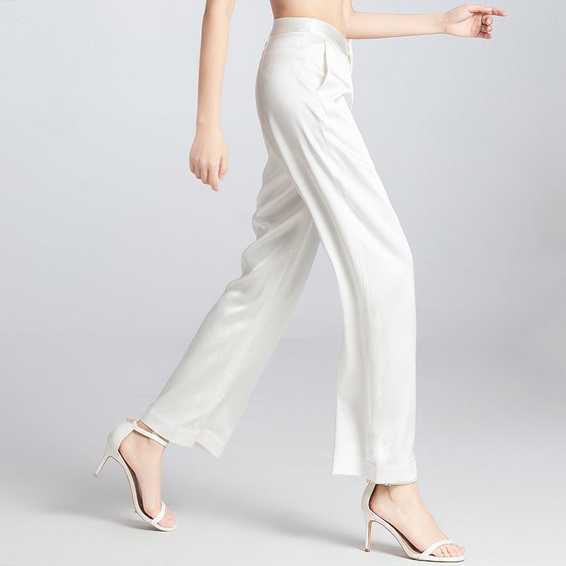2025 Women s Mulberry Silk Wide-Leg Pants: Loose, White, Straight, Large Size, Casual Spring/Summer Wear Small
2025 Women s Mulberry Silk Wide-Leg Pants: Loose, White, Straight, Large Size, Casual Spring/Summer Wear Small