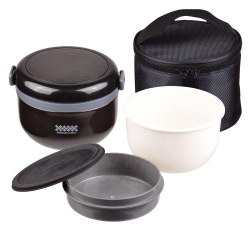 Pearl Metal HB-262 Insulated Bento Box, 14.5 fl oz (420 ml), Rice Bowl, Approx. 2 Cups, Includes Bag, Bowl, Lunch, Black
Pearl Metal HB-262 Insulated Bento Box, 14.5 fl oz (420 ml), Rice Bowl, Approx. 2 Cups, Includes Bag, Bowl, Lunch, Black