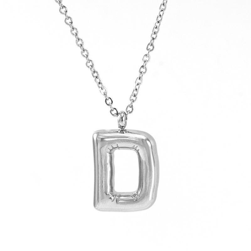 Fashionable Plump Stainless Steel Alphabet Necklace For Women StyleD
Fashionable Plump Stainless Steel Alphabet Necklace For Women StyleD