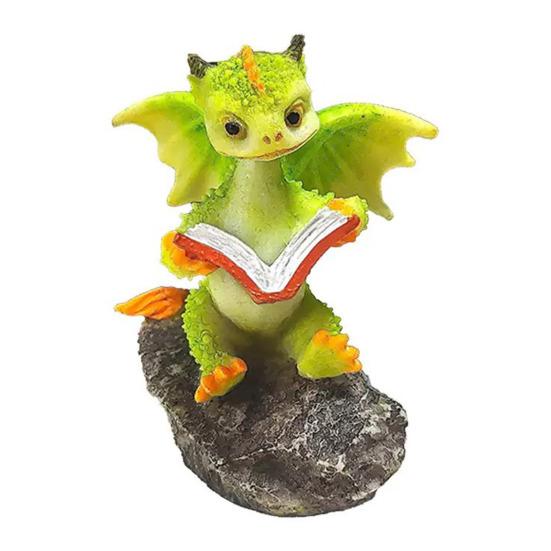 Dragon Figurine Cute Resin Dragon Reading Statue Miniature Fairy Garden Ornaments for Terrarium Micro Landscape DIY Crafts 1pc
Dragon Figurine Cute Resin Dragon Reading Statue Miniature Fairy Garden Ornaments for Terrarium Micro Landscape DIY Crafts 1pc