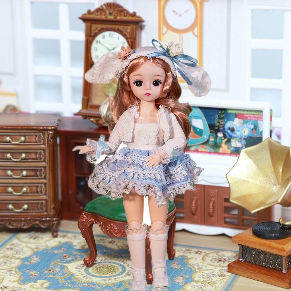 Подвижная 30 см кукла BJD корейский макияж 1/6 кукла BJD мини-игрушка для девочек игровой домик style B
Подвижная 30 см кукла BJD корейский макияж 1/6 кукла BJD мини-игрушка для девочек игровой домик style B