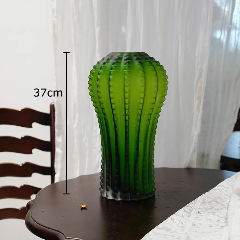 Green Cactus Frosted Glass Vase Table Decoration Flower Arrangement Creative Artificial Flowers Vases Room Aesthetic Decor
Green Cactus Frosted Glass Vase Table Decoration Flower Arrangement Creative Artificial Flowers Vases Room Aesthetic Decor