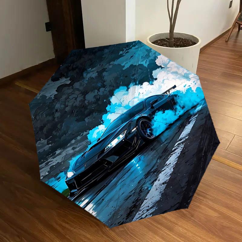 Night Racing Sports Car with Smoke Clouds - Automatic Opening/Closing Umbrella, Foldable Design,, Festival Gift for Fans, Travelers, Daily U
Night Racing Sports Car with Smoke Clouds - Automatic Opening/Closing Umbrella, Foldable Design,, Festival Gift for Fans, Travelers, Daily U