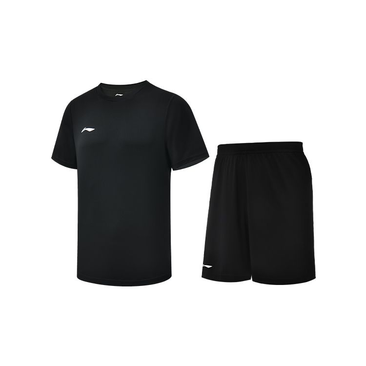 Li-Ning Повседневная дышащая футболка с круглым вырезом и коротким рукавом и шорты серии Campus, спортивный комплект для мужчин, черный цвет YATT161-2
Li-Ning Повседневная дышащая футболка с круглым вырезом и коротким рукавом и шорты серии Campus, спортивный комплект для мужчин, черный цвет YATT161-2