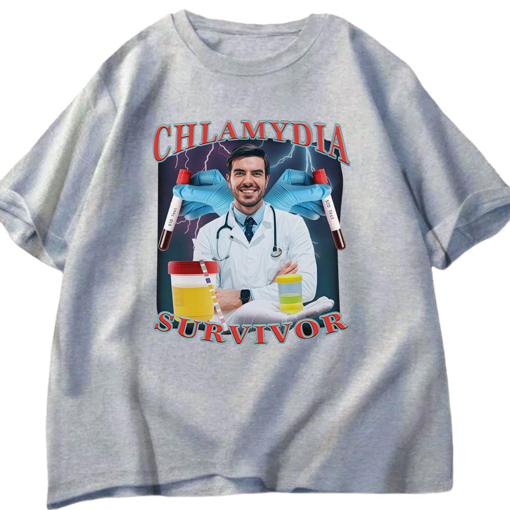 Chlamydia Survivor Fun Tshirt Mens Womens Casual Cotton Tshirt Fashion Humorous Oversized Short Sleeve Tshirt Mens Tshirt S
Chlamydia Survivor Fun Tshirt Mens Womens Casual Cotton Tshirt Fashion Humorous Oversized Short Sleeve Tshirt Mens Tshirt S