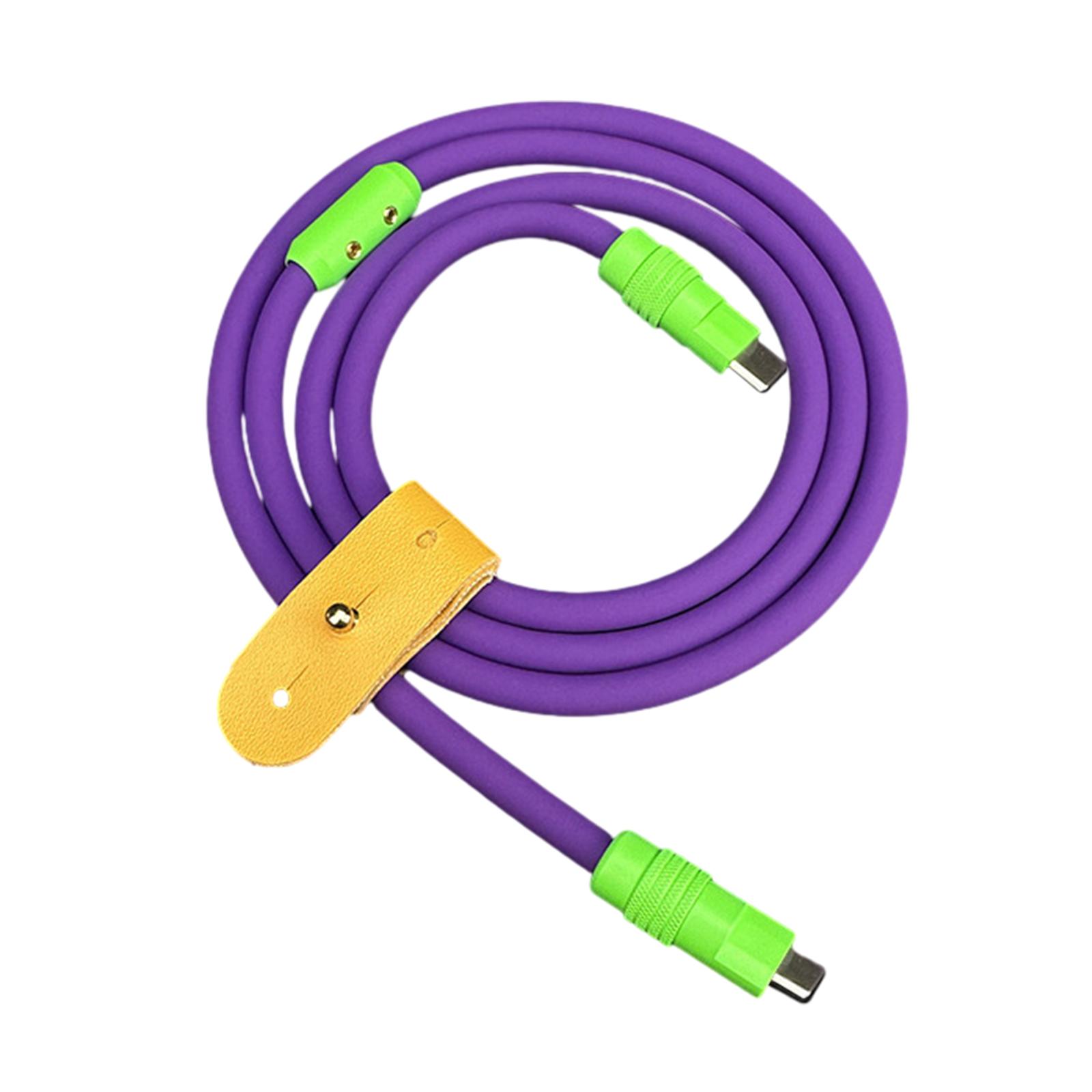 Зарядный кабель USB C на USB C, 100 Вт, зарядный кабель типа C, кабель для быстрой зарядки, силиконовый кабель для передачи данных для телефона, планшета 10 фиолетовый
Зарядный кабель USB C на USB C, 100 Вт, зарядный кабель типа C, кабель для быстрой зарядки, силиконовый кабель для передачи данных для телефона, планшета 10 фиолетовый