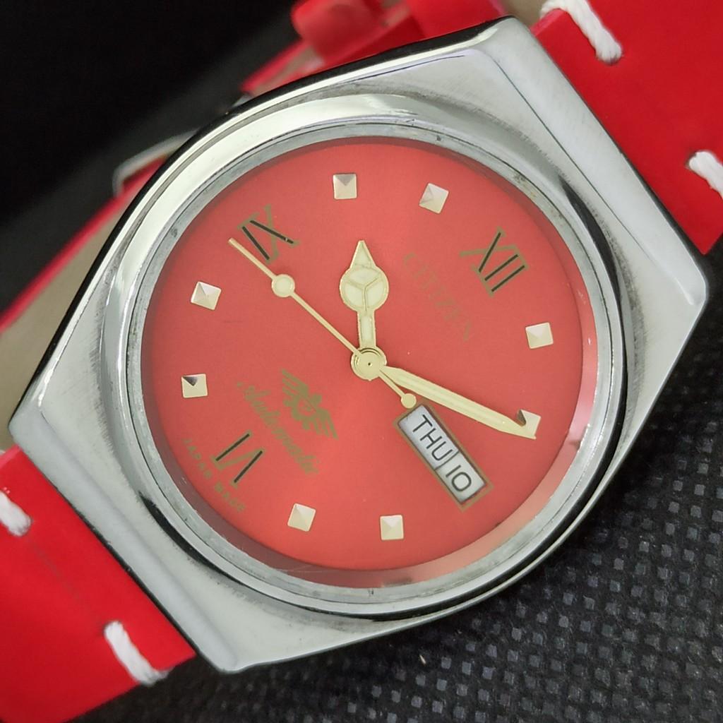 USED VINTAGE CITIZEN AUTOMATIC 8200 JAPAN MENS DAY/DATE RED WATCH 551a-a291802-2 SKU551a-a291802
USED VINTAGE CITIZEN AUTOMATIC 8200 JAPAN MENS DAY/DATE RED WATCH 551a-a291802-2 SKU551a-a291802
