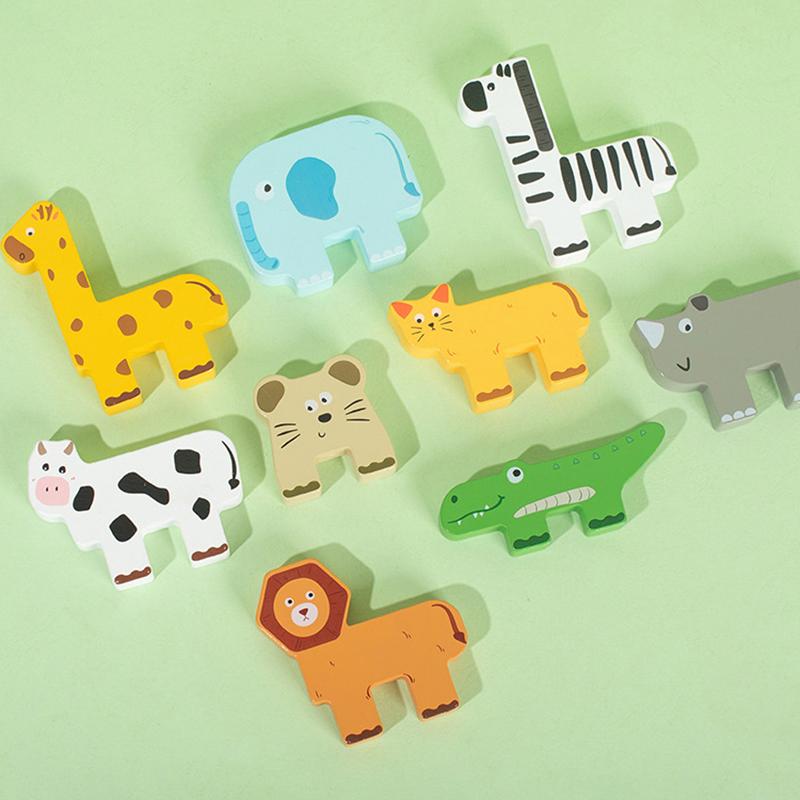 Wooden Animal Stacking Block Game Shape Matching Puzzle Balance Toy Montessori Fine Motor Training Educational Toys For Children
Wooden Animal Stacking Block Game Shape Matching Puzzle Balance Toy Montessori Fine Motor Training Educational Toys For Children