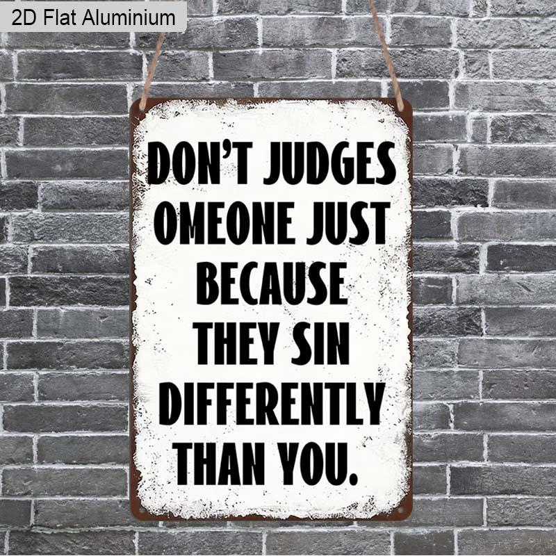 2D Flat 1pc Anti Criticism Aluminum Decoration Plaque, Don’t Judge Someone Lettering Sign, Home Decor, Office Decor, Cafe Decor, Entryway Decor 20*30cm
2D Flat 1pc Anti Criticism Aluminum Decoration Plaque, Don’t Judge Someone Lettering Sign, Home Decor, Office Decor, Cafe Decor, Entryway Decor 20*30cm