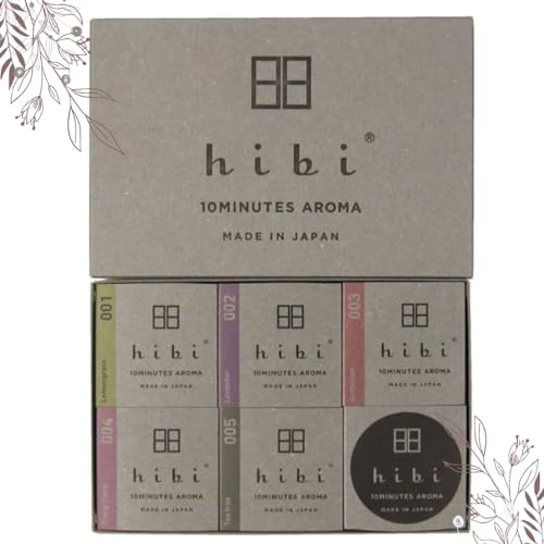 Hibi 10 Minutes Aroma Gift Box with 5 Scents: Lavender, Lemongrass, Ylang-ylang, Geranium, and Tea Tree
Hibi 10 Minutes Aroma Gift Box with 5 Scents: Lavender, Lemongrass, Ylang-ylang, Geranium, and Tea Tree