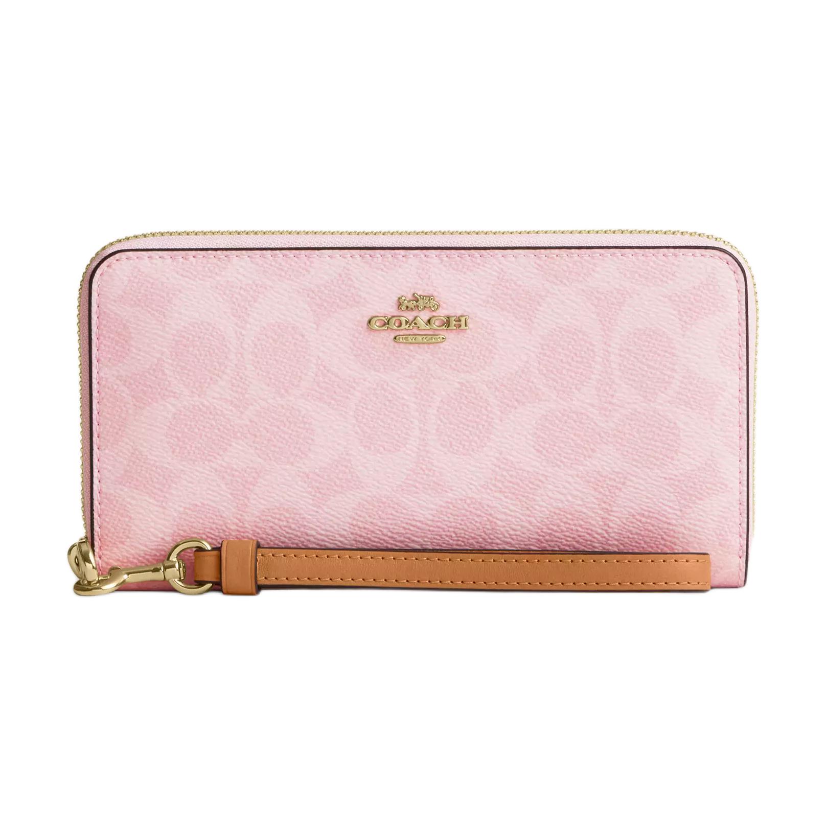Coach Zip Around Coated Canvas And Leather Wallet Women wallet Pink-Gold CEC20-IMPO Pink Gold
Coach Zip Around Coated Canvas And Leather Wallet Women wallet Pink-Gold CEC20-IMPO Pink Gold