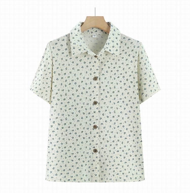 Floral Cotton Short-Sleeve Cardigan for Women 2XL (105-120 catties)
Floral Cotton Short-Sleeve Cardigan for Women 2XL (105-120 catties)