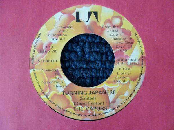 7inch Record VAPORS Turning Japanese UAX1364Y UNITED ARTISTS 1980 Canada Rock Used
7inch Record VAPORS Turning Japanese UAX1364Y UNITED ARTISTS 1980 Canada Rock Used