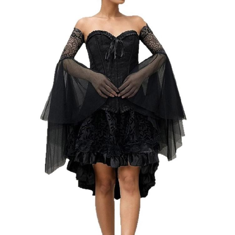 Breathable Lace Arm Sleeves Armwear For Women Cosplay Costume Event Stage Performances with Flared Sleeve Design 1 чорний
Breathable Lace Arm Sleeves Armwear For Women Cosplay Costume Event Stage Performances with Flared Sleeve Design 1 чорний