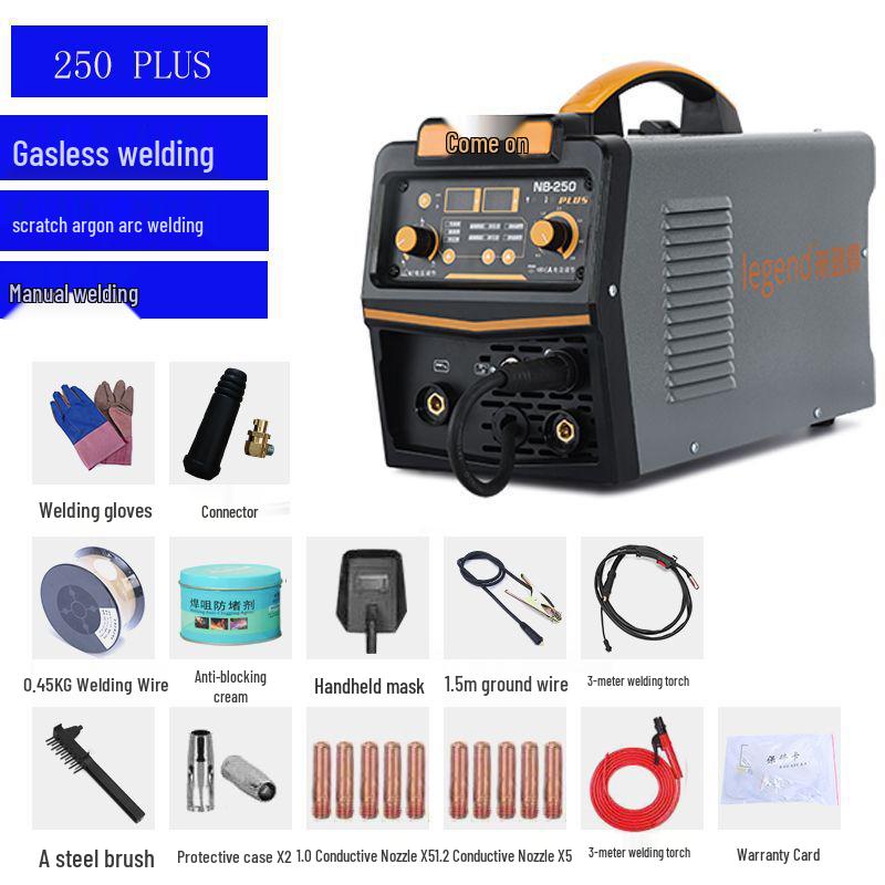 Dual-use, no-gas MIG/Stick Welder, 220V Household, Compact, Multi-functional, Gas-shielded
Dual-use, no-gas MIG/Stick Welder, 220V Household, Compact, Multi-functional, Gas-shielded