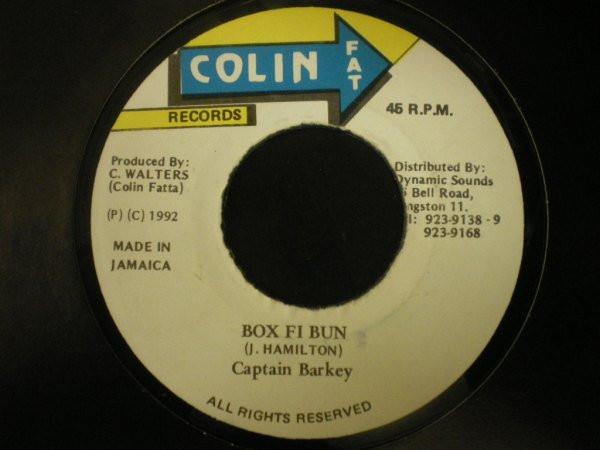 7inch Record CAPTAIN BARKEY Box Fi Bun NONE 1992 Jamaica Reggae Ska Dub Used
7inch Record CAPTAIN BARKEY Box Fi Bun NONE 1992 Jamaica Reggae Ska Dub Used