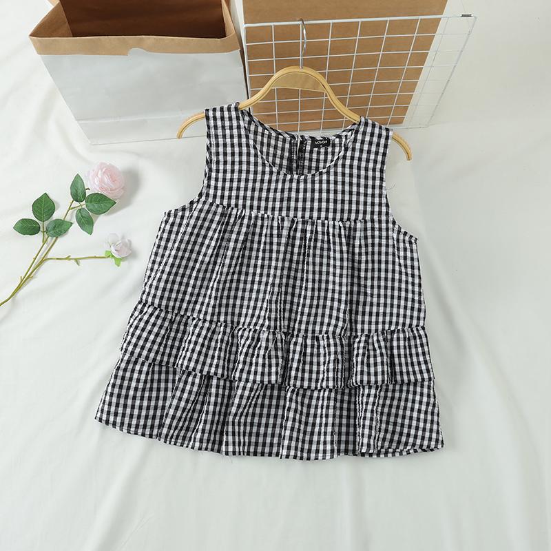 VONDA Summer Women Sleeveless Plaid Print Ruffled Tank Tops T-shirts 4XL світло-синій колір
VONDA Summer Women Sleeveless Plaid Print Ruffled Tank Tops T-shirts 4XL світло-синій колір