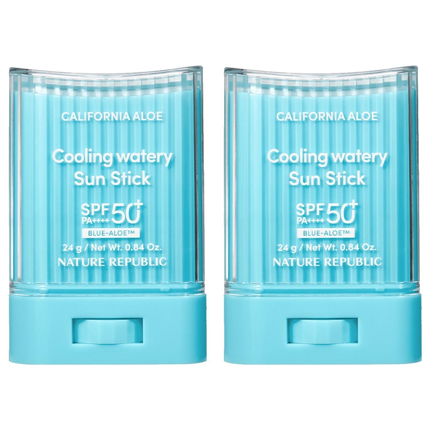 Nature Republic California Aloe Cooling Moisture Sun Stick SPF50+ PA++++ Duo Pack 24g x 2
Nature Republic California Aloe Cooling Moisture Sun Stick SPF50+ PA++++ Duo Pack 24g x 2