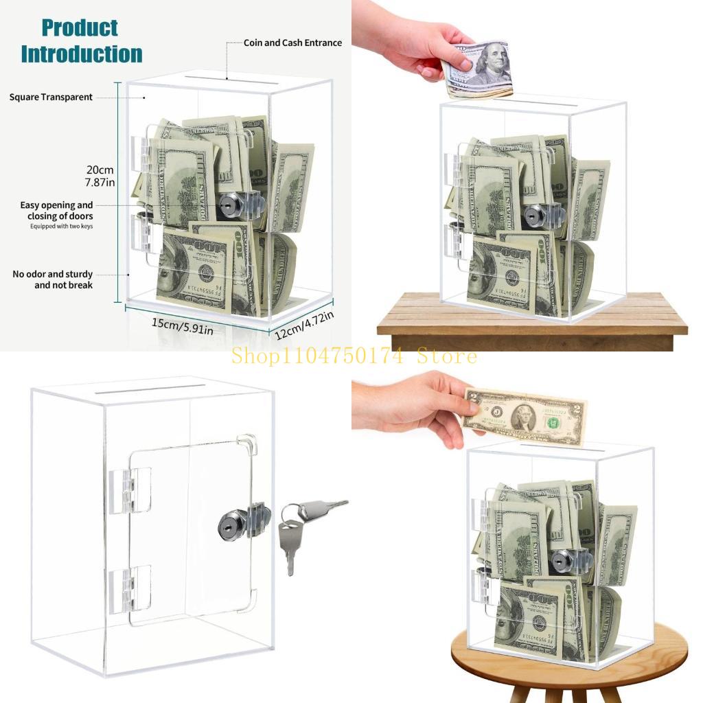 Transparent Acrylic Coin Banks Practical Money Saving Jar Motivational Budgeting Box Stylish Change Storage Container top sale China Mainland
Transparent Acrylic Coin Banks Practical Money Saving Jar Motivational Budgeting Box Stylish Change Storage Container top sale China Mainland