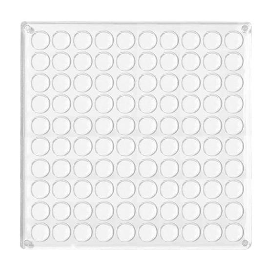 Прозрачная акриловая магнитная коробка для показа ракушек с несколькими сетками, большая емкость, прозрачный маленький органайзер для рукоделия, коробка для хранения ювелирных изделий 100Grid