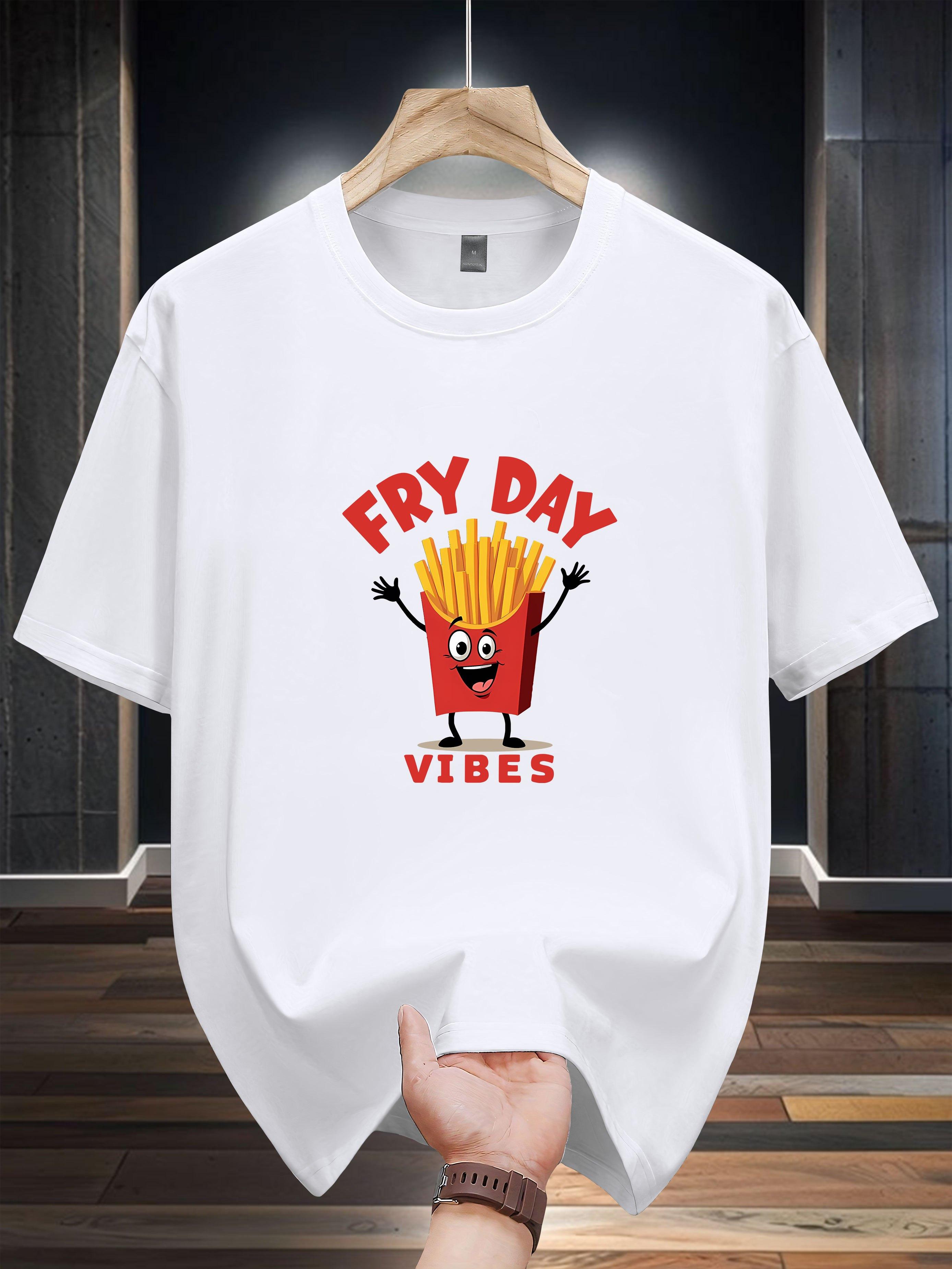 Niuwang Selection T-shirt - Black Casual Graphic Tee with FRY DAY VIBES & French Fries Print XXXXL
Niuwang Selection T-shirt - Black Casual Graphic Tee with FRY DAY VIBES & French Fries Print XXXXL