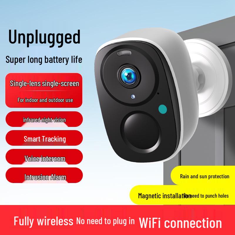 360° Wireless PTZ WiFi Home Doorway Camera with Punch-Free Installation
360° Wireless PTZ WiFi Home Doorway Camera with Punch-Free Installation